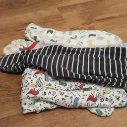 boys age 6/9 months 3 sleep suits