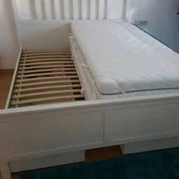 Verkaufe IKEA malm Bett mit Bett Kästchen beidseitig sowie Lattenrost
Maße sind 160x200
Bei Interesse einfach melden
Bettkasten auf beiden Seiten sind Identisch 