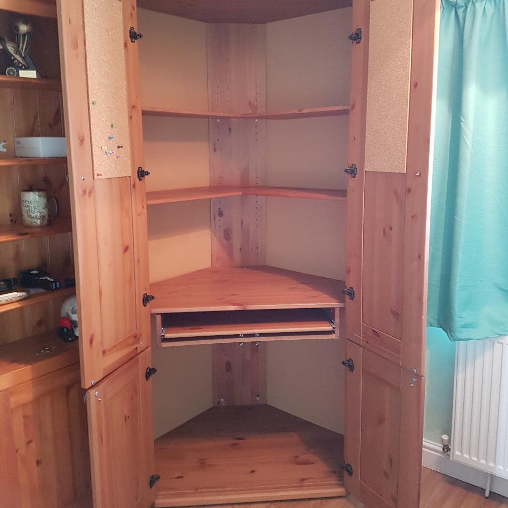 IKEA Wood Corner Cupboard Home Office Craft in Lincoln für 30,00 £ zum Verkauf Shpock DE