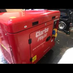 Clarke 5kw diesel generator brand new unable to return as I have put oil and fuel in it 
Far to big for what I need I have the original receipt for it costing £1100 2 weeks ago ideally I want to swap for a smaller one must be electric start and not Chinese