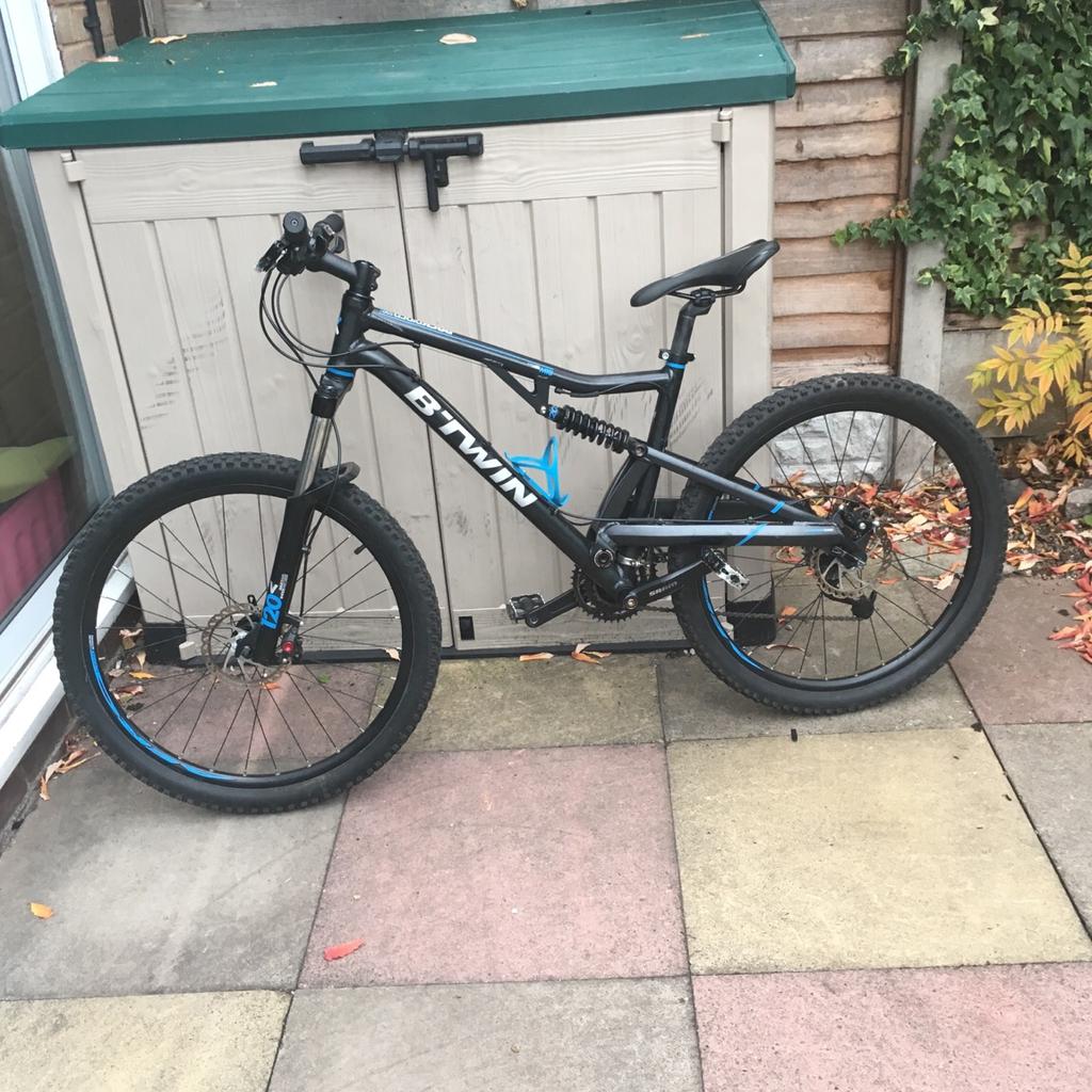 Btwin rockrider 500s full suspension best sale mountain bike