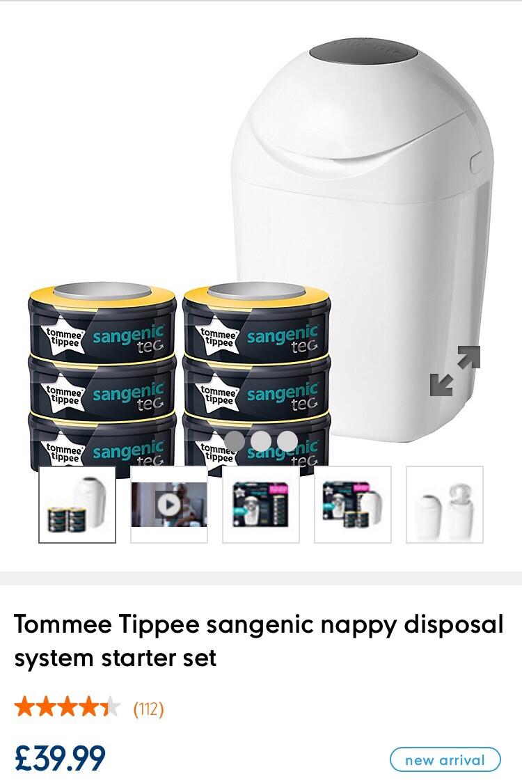 tommee tippee sangenic nappy disposal in RM12 London for £20.00 for