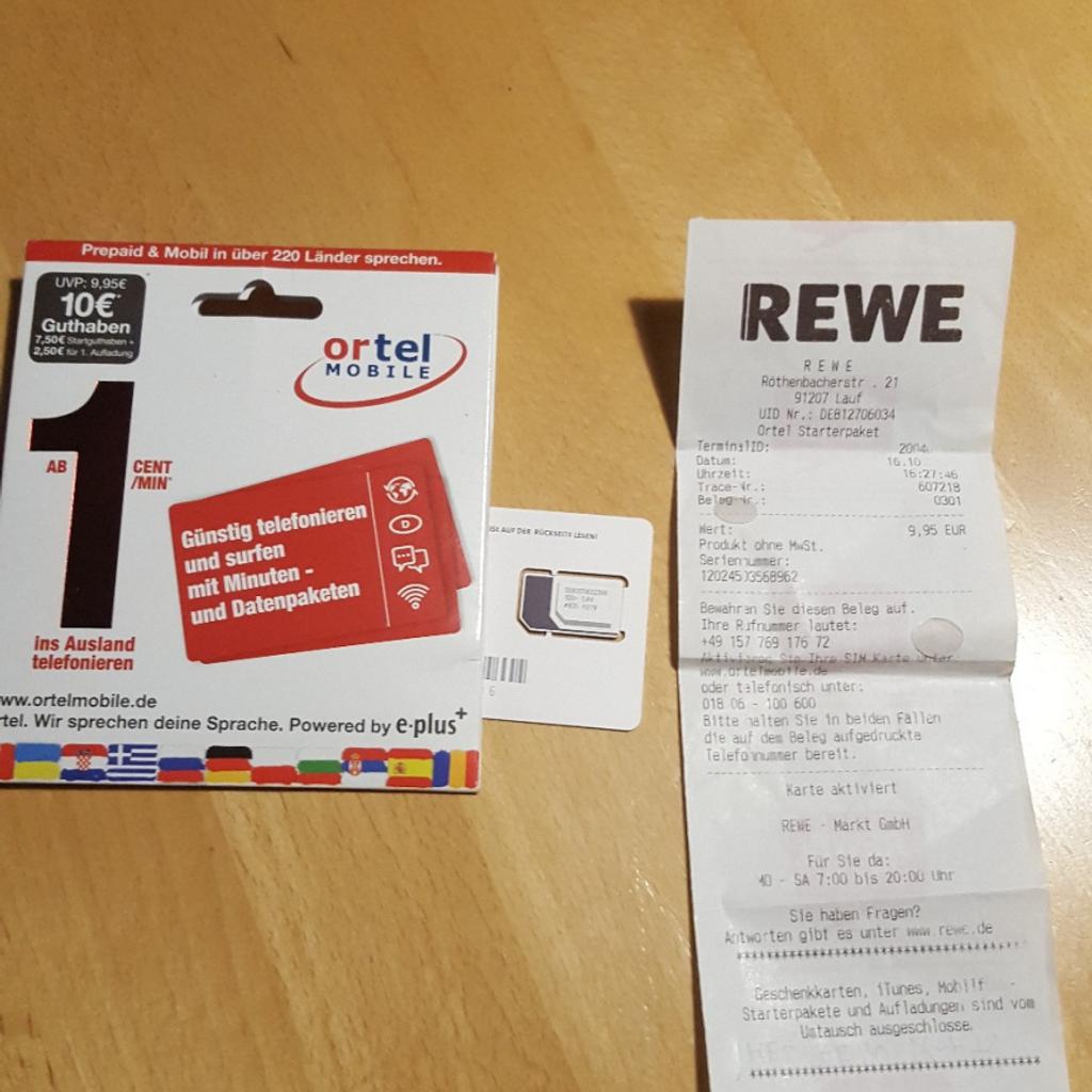 Hat REWE Ortel Guthaben?