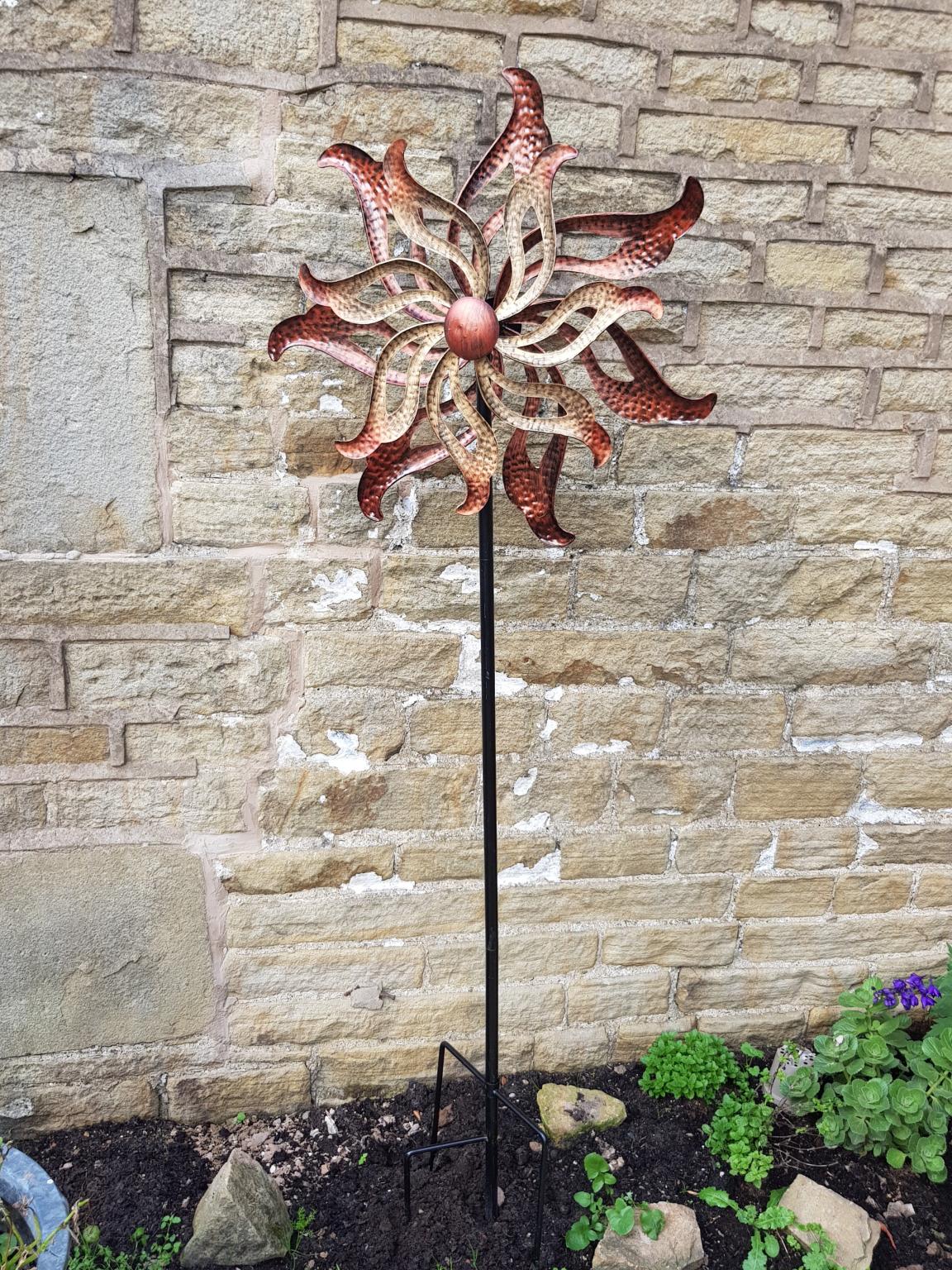 Copper and Gold Metal Garden Windspinner in SK15 Tameside for £35.00