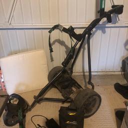 Power pro golf trolley, bag, battery and charger for sale. Trolley in ok condition, battery not great but will get me 16 holes around oxley golf course after fully charge. So can be used or just for spares £30 Ono.
