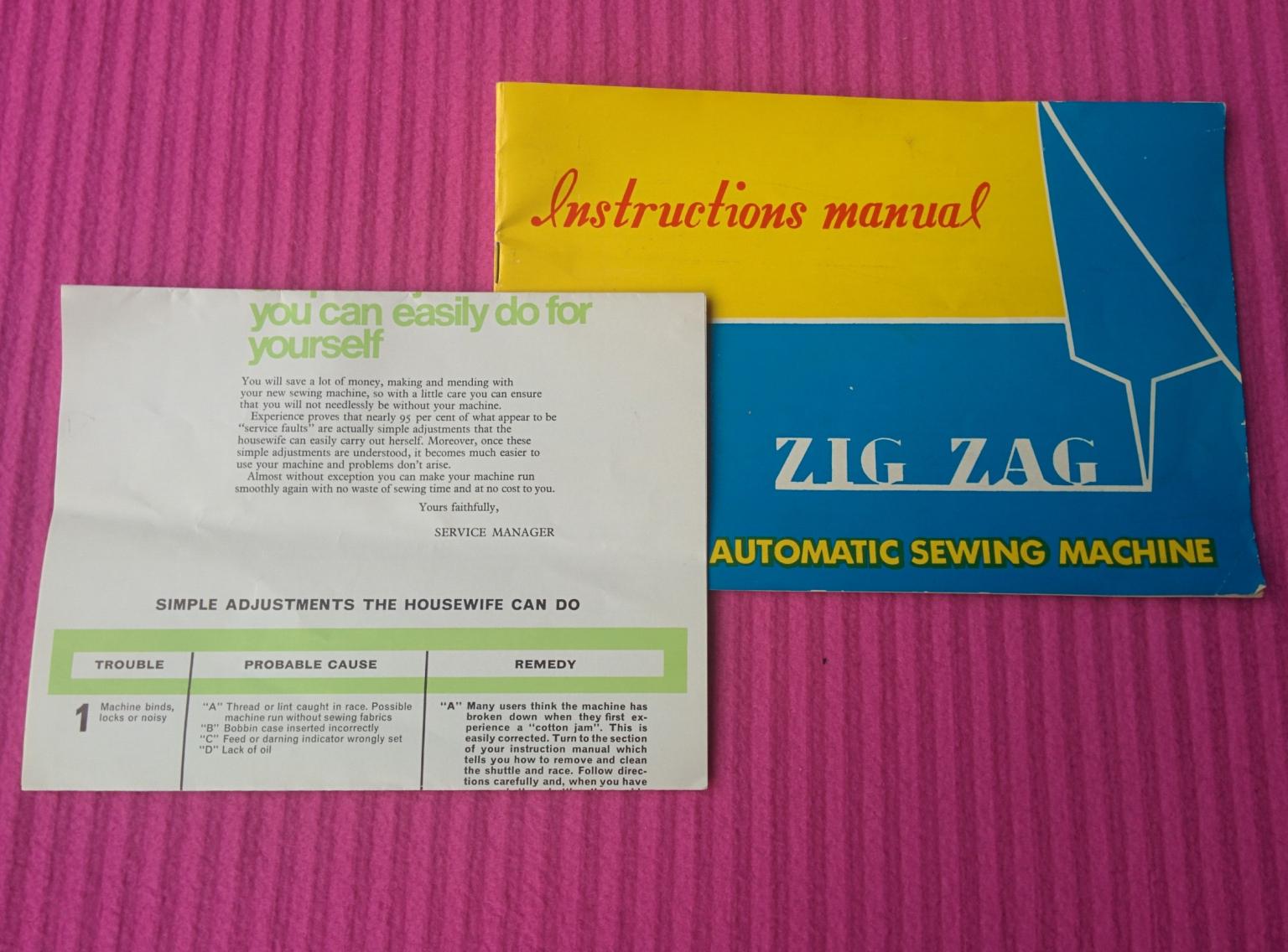 Jones Zig Zag Sewing Machine 1970s Retro in B80 Redditch for £50.00