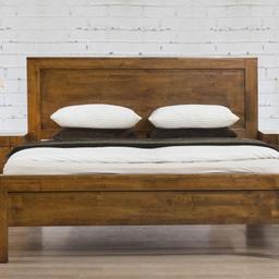 California Double Bed Solid Rubberwood Rustic Oak
Solid Acacia, Rustic Oak, Bed Double, Also available King Size

king size is £220