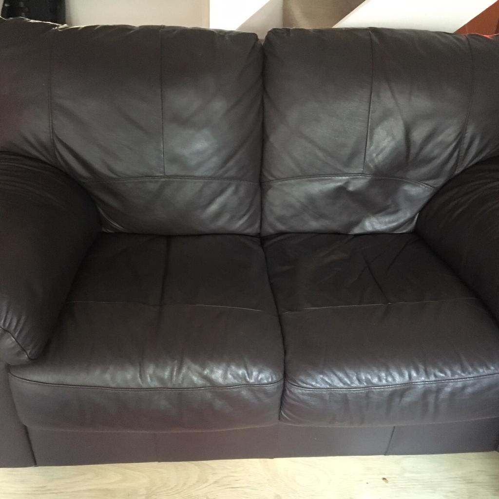 2 Leather sofas in SS15 Basildon for £100.00 for sale Shpock