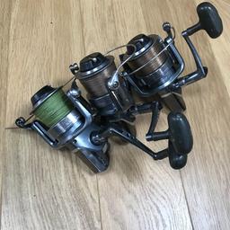 Daiwa long cats reel with free spool modification baitrunner system fairly untidy however they work well used for deadbaiting