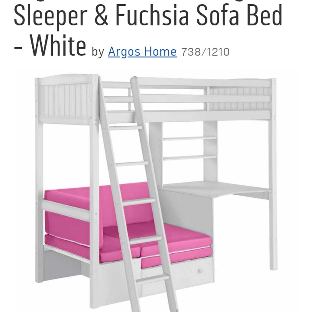 girls high sleeper bed desk pull out sofa bed in South Derbyshire für