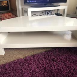 Good condition white tv unit from ikea, holds up to a 50 inch tv. Height 35cm width 100cm depth 55cm Collection Guildford