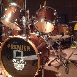 Good condition 7 piece drum kit including some hard cases & stands & cymbals, great sound &u only reason for sale is due to recent upgrade etc , no postage & collection only