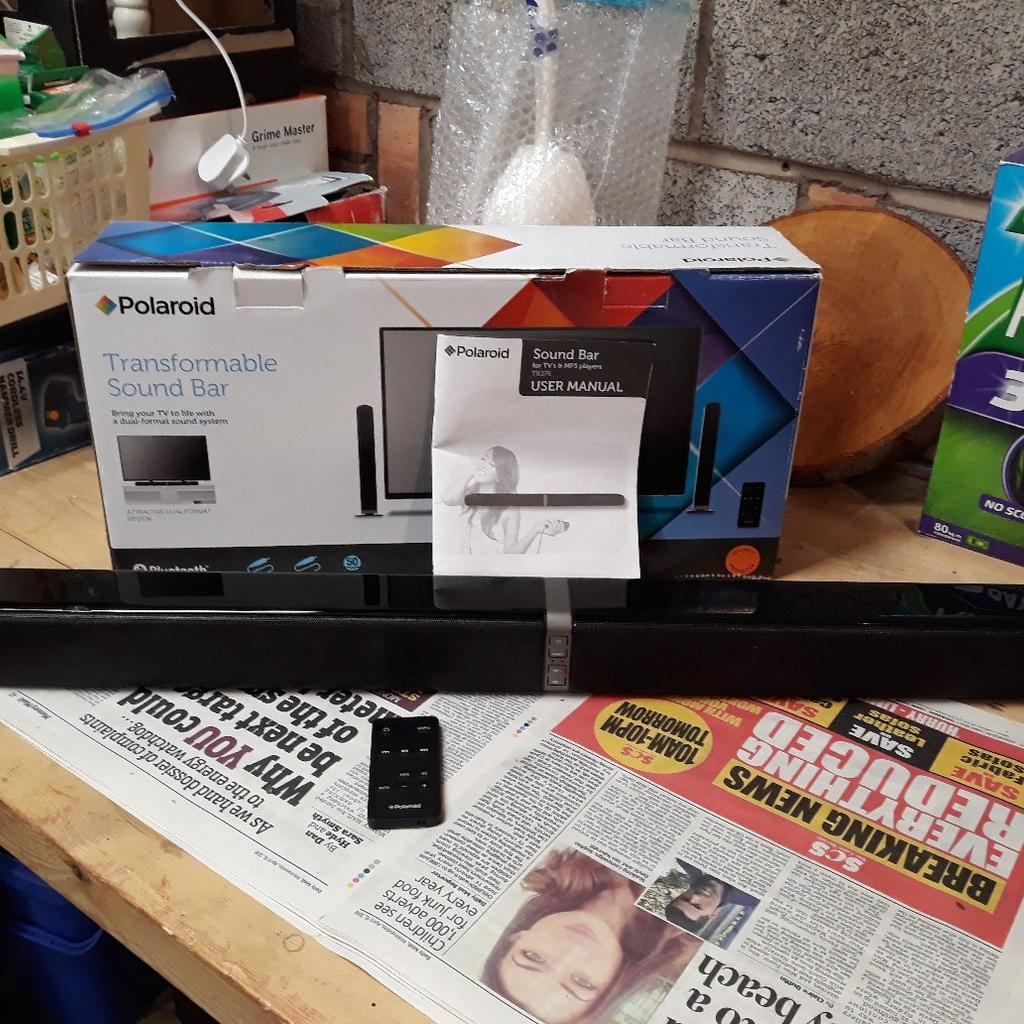 Polaroid 50w hot sale transformable soundbar