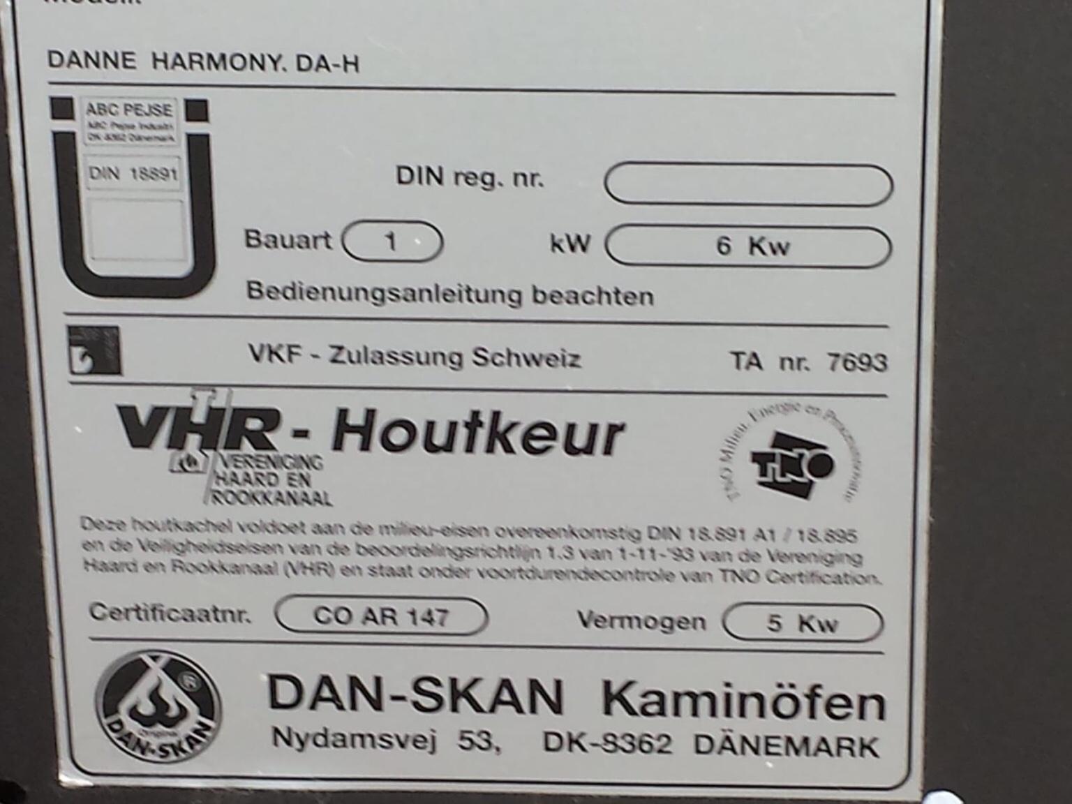 Dan Skan Danne Datenblatt