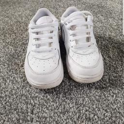 Nike Air Force Ones
Size 9.5
Not had much use at all.
From a pet and smoke free home
