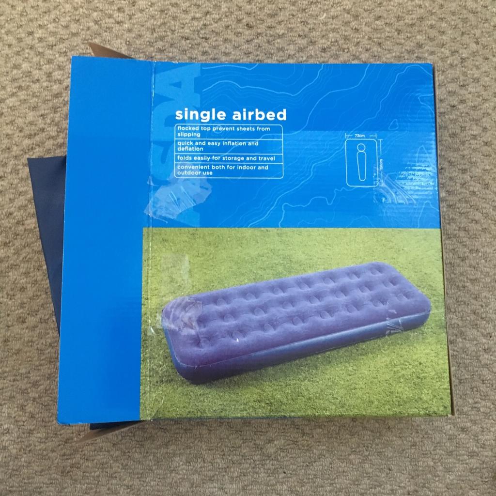 Tesco Air Inflatable Single Rarely Used, Furniture Home Living