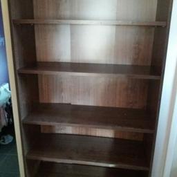Bookcase from Argos.  Dark wood.  Dismantled.  Collection only Kirk Hallam.
