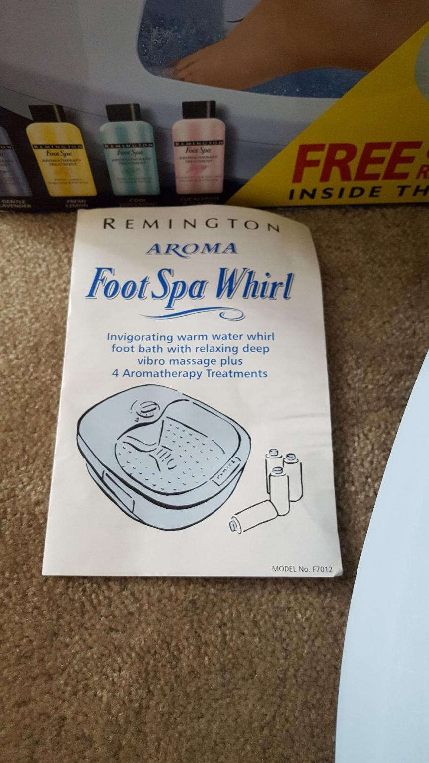 Remington aroma foot spa whirl immaculate in CV13 Hinckley and