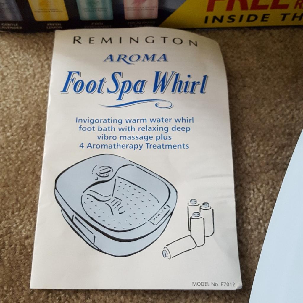 Remington aroma foot spa whirl immaculate in CV13 Hinckley and