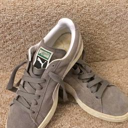 Puma suede trainers, size 5, in great clean condition.