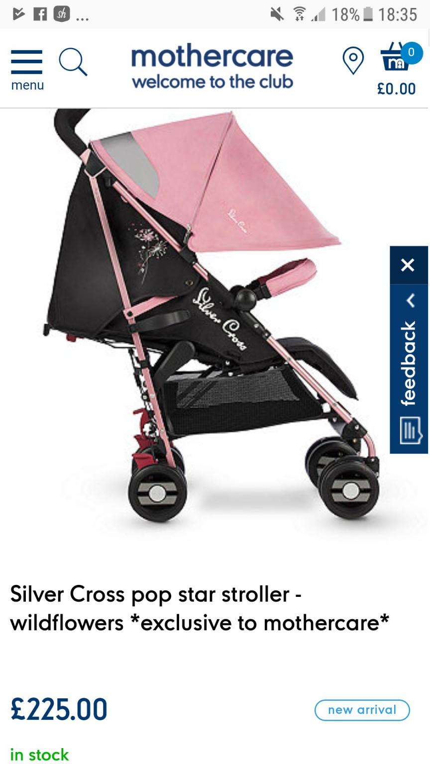 Mothercare pop 2024 star stroller