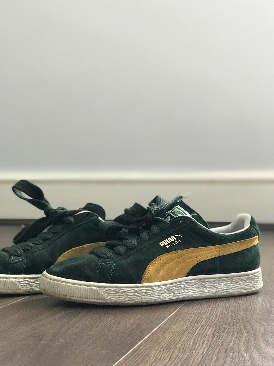 SUEDE PUMA TRAINERS - (DARK GREEN / SIZE 7) in RG2 Church for £15.00 ...