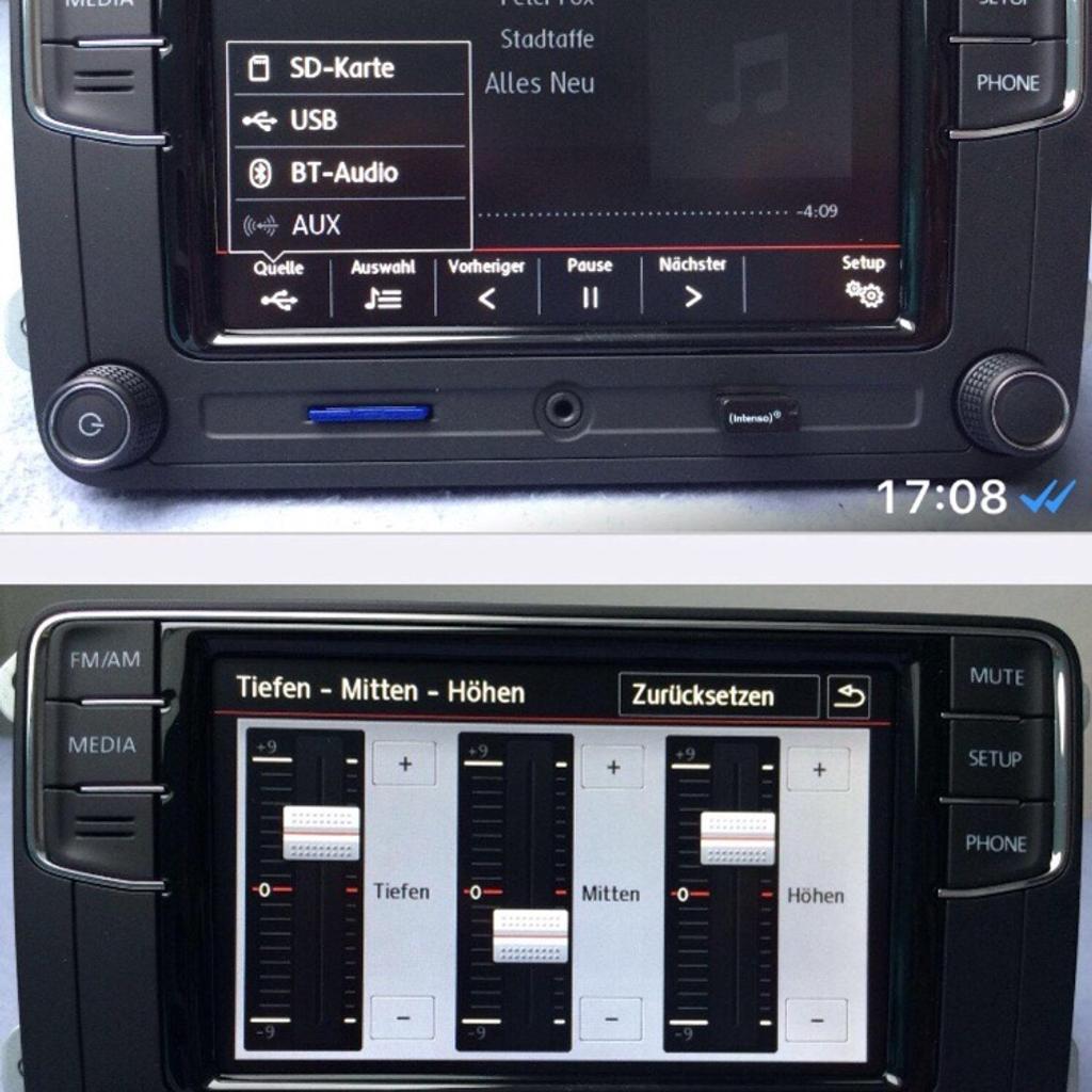 VW Radio RCD330+ Deutsch Bluetooth FSE USB SD in 49088 Osnabrück für € ...