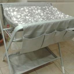 Brilliant practical table and folds away in seconds. Lots of storage both sides along the top and also on the bottom. Wipes clean easy and all can be thrown in washing machine. My sister went and bought one after seing how handy they were at us. Used for both kids. One or two zip pull tags came off but I just use a pin as only open them to take off to wash it. Even second hand they a great table. Some specs of rust on the frame but no issue.