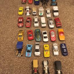 Lot of matchbox metal cars corgi and others

Matchbox size cars, some bigger, in good shape, mainly metal, only 3 plastic, possibly collectable, price for lot, collection only