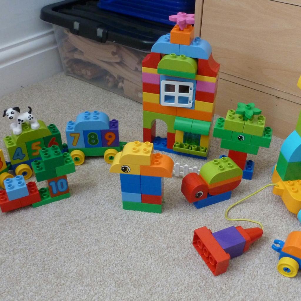 Lego Duplo 3 sets. Train,Giraffe,Creative Buc in WF12 Kirklees for £15.00  for sale