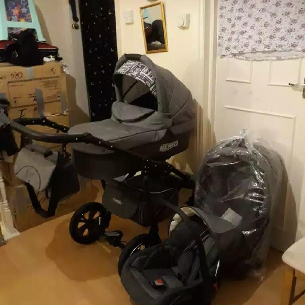 Nemo top pram grey