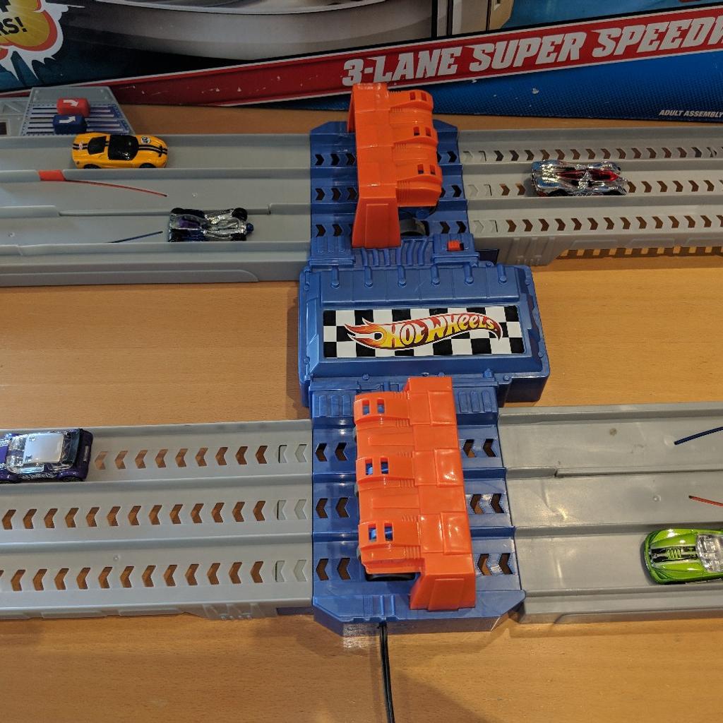 hot wheels 3 lane super speedway for sale