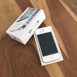 iPhone 4S (16 GB) in weiß, voll funktionsfähig, einwandfrei, kaum Gebrauchsspuren da immer mit Schutzhülle benutzt, mit Ladekabel und Original-Verpackung

Versand möglich (Käufer trägt die Versandkosten)
Preis ist verhandelbar