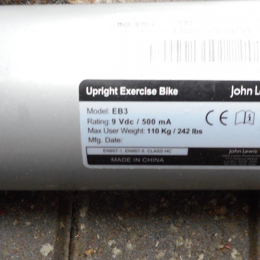 John lewis exercise online bike eb3