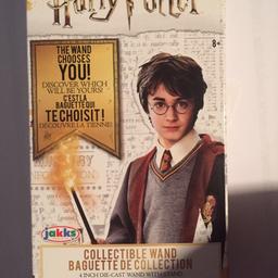 Brand new mystery die cast wand from Harry Potter. The box has been opened but has not been torn/damaged and the and itself is still within the plastic as I didn't open the actual wand packaging.

I only want the price I paid back as I already have the wand that is inside.. as stated above. Spoiler under so if you don’t want to know who’s wand it is do not look......

The wand inside this box is Albus Dumbledore’s/Elder Wand.