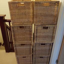 8 Kallax unit baskets.  In excellent condition.