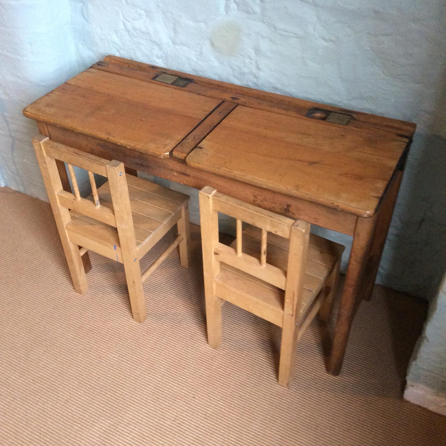 Old vintage double school desk in SK11 Macclesfield for £24.00 for sale