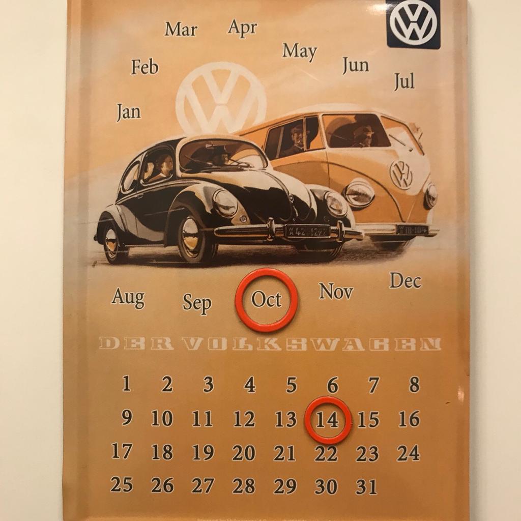 VW Volkswagen Kalender Bulli Käfer in 80686 München for €6.