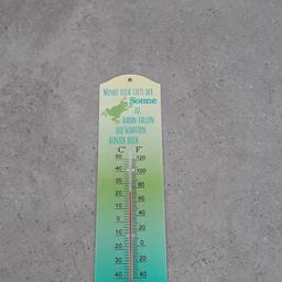 Thermometer aus Metall mit nettem Spruch von Gilde.
Für innen und außen nutzbar. 

Privatverkauf ohne Garantie oder Gewährleistung.
