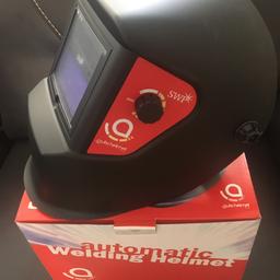Auto welding helmet shade 9-13 
With grinding mode  NEW
Comes with 5 spare clear lens 
4 available