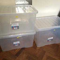 Really useful storage boxes that I bought a couple of months ago. They still have their prices on them. I’m selling all 3 for £15