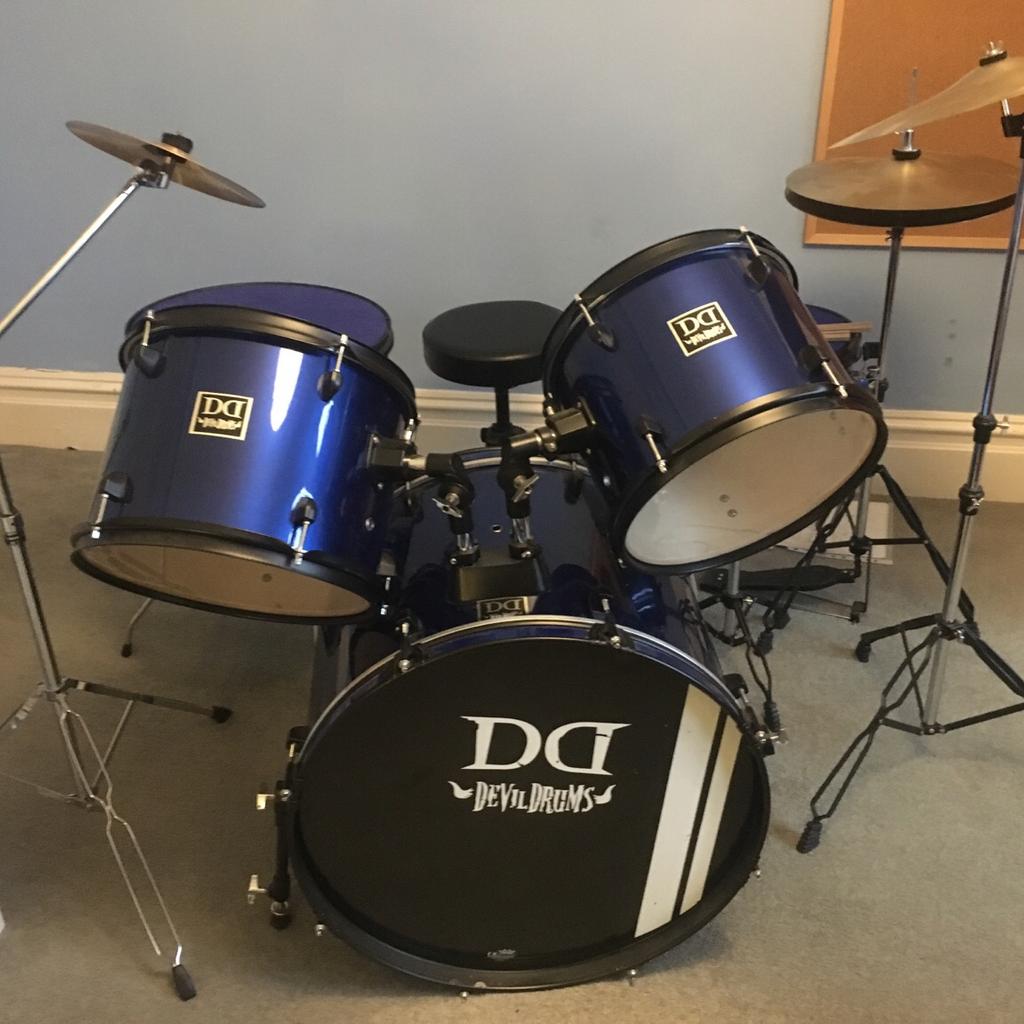 Drum kit Devil drums + sticks in S17 Sheffield for £120.00 for sale