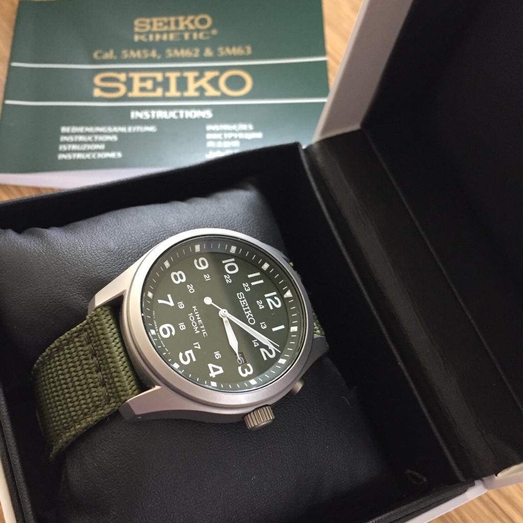 Seiko Kinetic Field Watch in CH65 Port f r 100 00 zum Verkauf