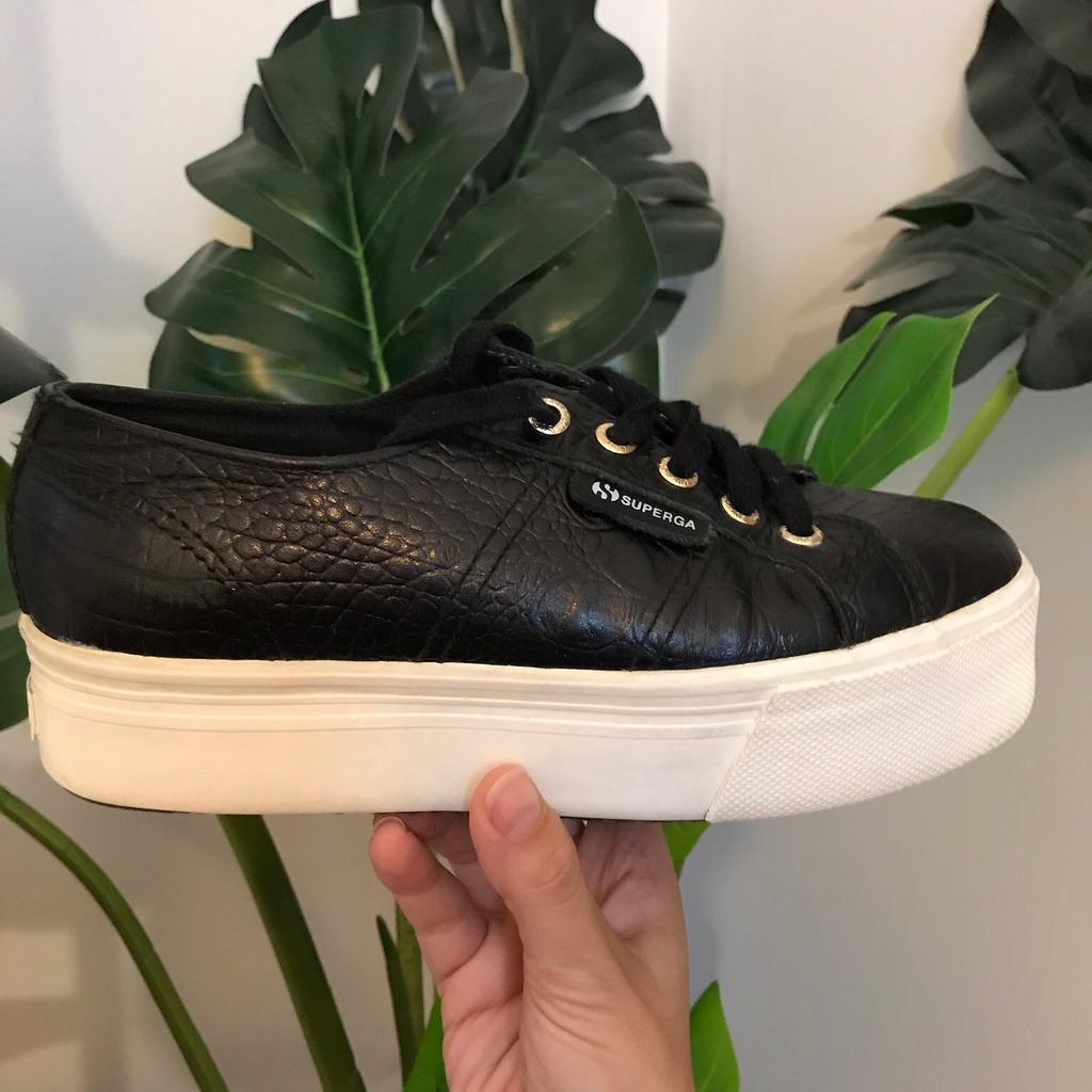 Superga pelle di on sale coccodrillo