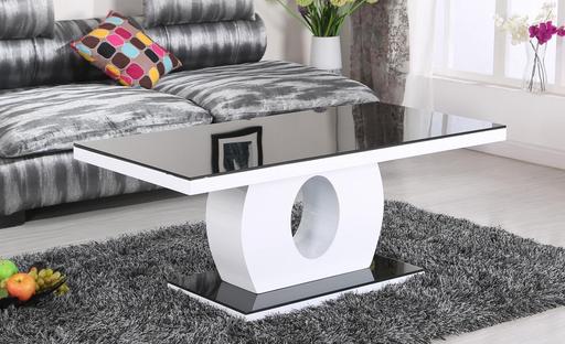 Buy & Sell Bordesley Green Birmingham - Photos for Edenhall Black Glass Coffee Table Black White