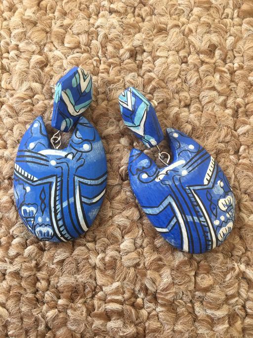 Buy & Sell Lancashire Blackpool - Photos for Blue wood earrings