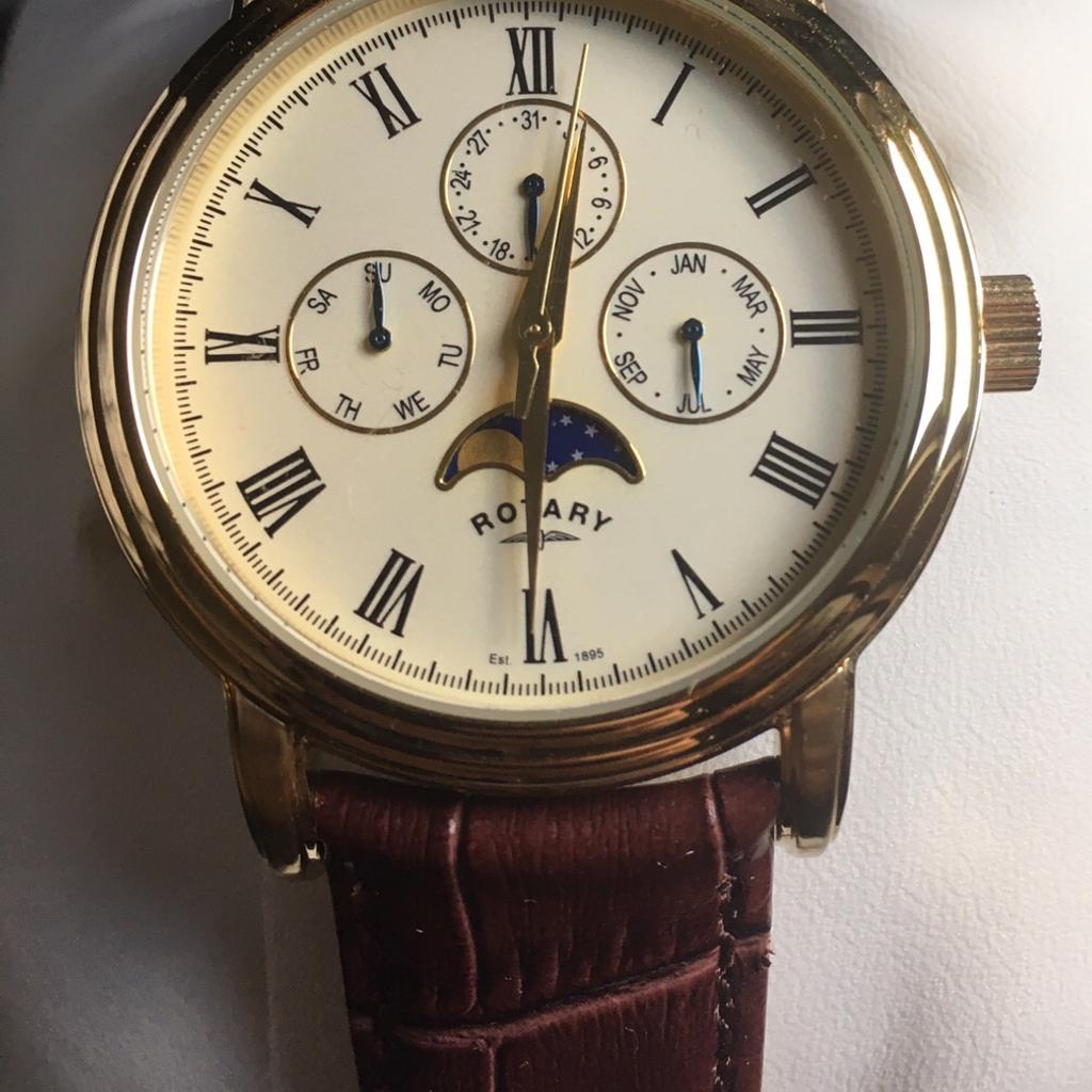 Rotary moonphase watch instructions hot sale