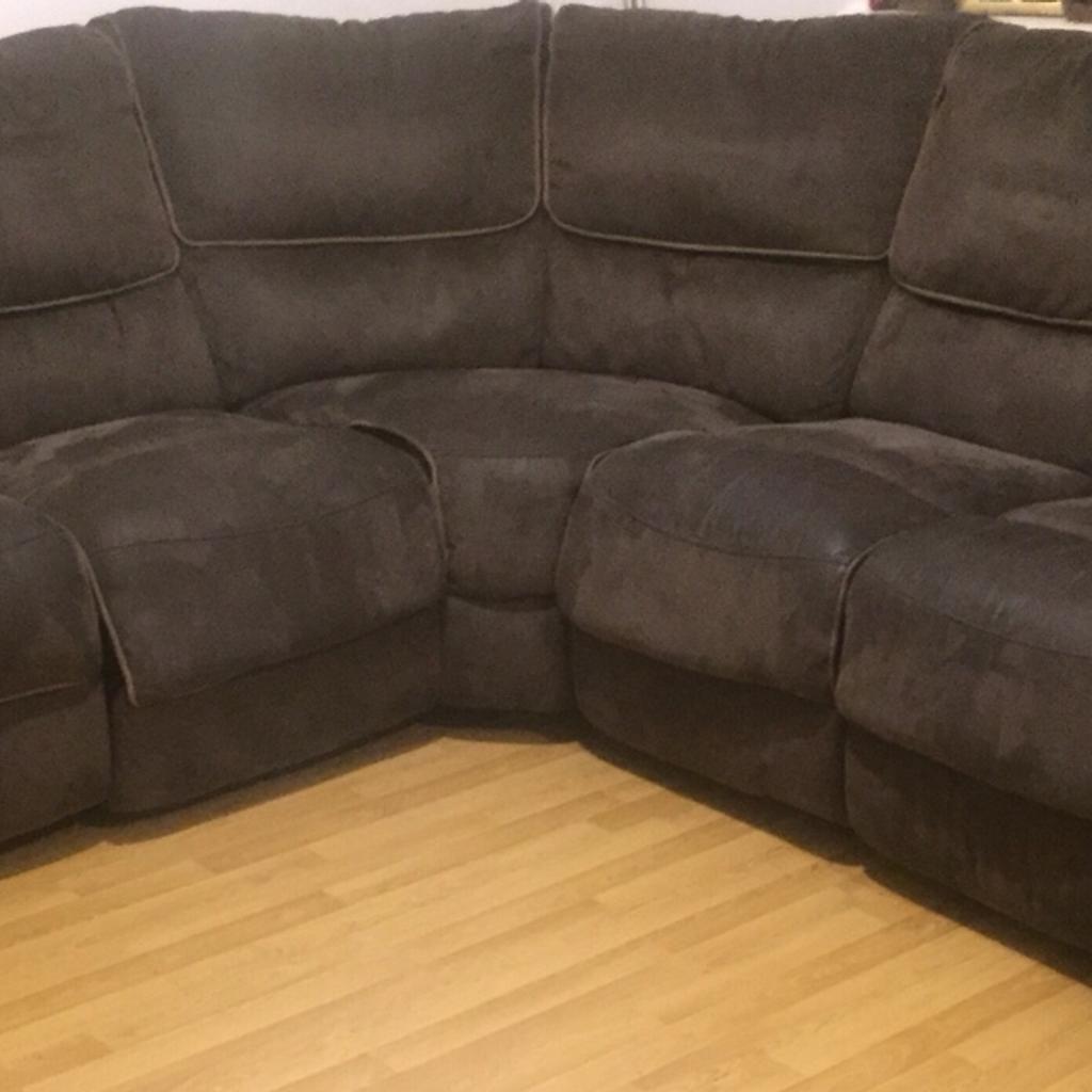HARVEYS CORNER SOFA + FABRIC CARE KIT in E10 Forest for £100.00 for