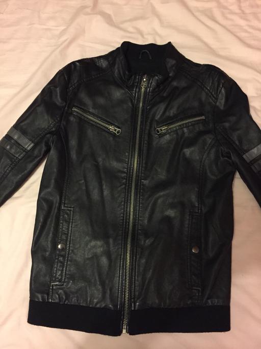 Buy & Sell South East London Eden Park - South East London - Photos for Boys Pleather Black Jacket