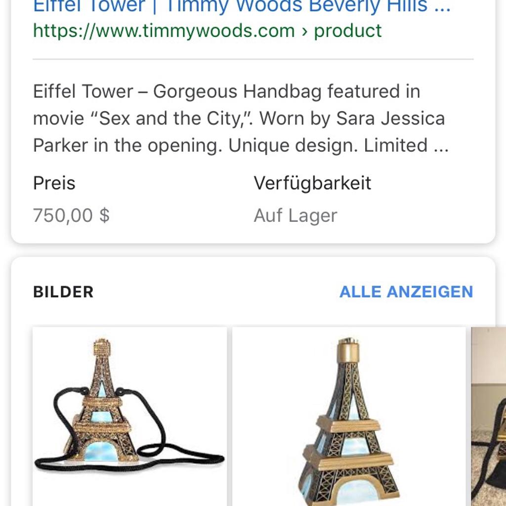 18+ Timmy Woods Eiffel Tower Bag